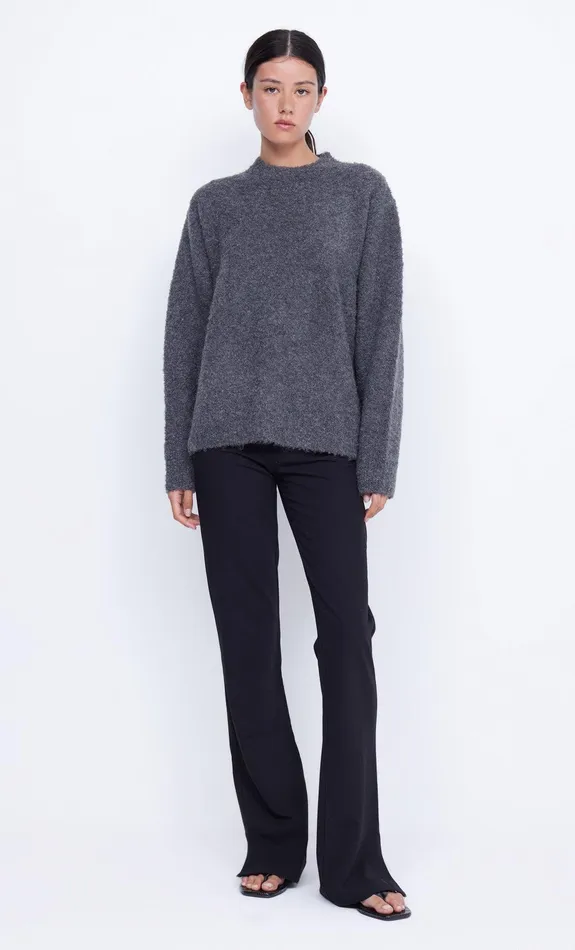 Bec Bridge Tops BRICE KNIT JUMPER Charcoal 8211 Women