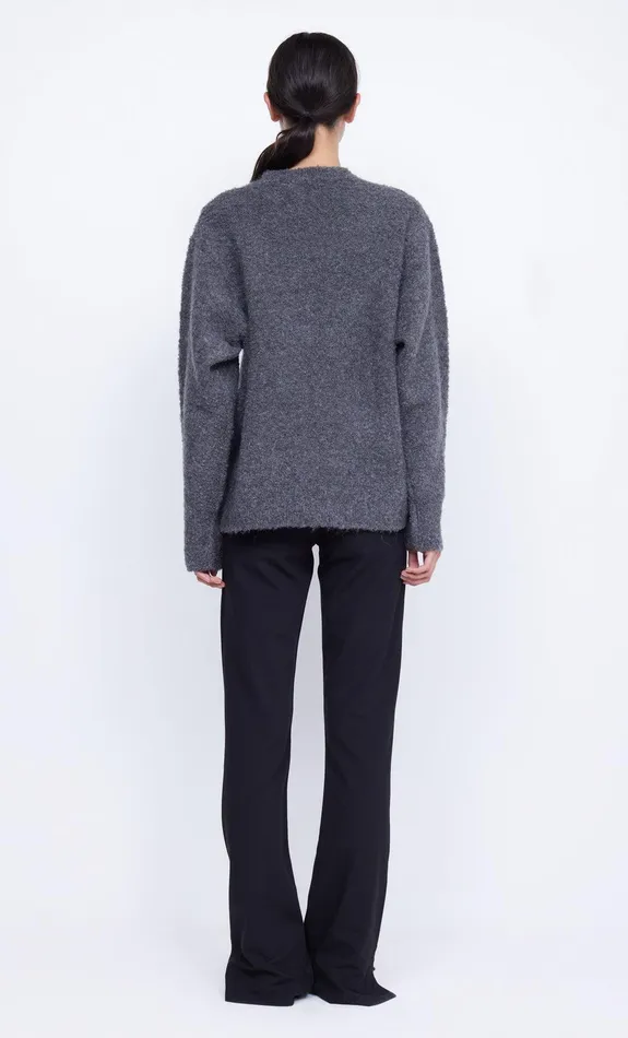Bec Bridge Tops BRICE KNIT JUMPER Charcoal 8211 Women