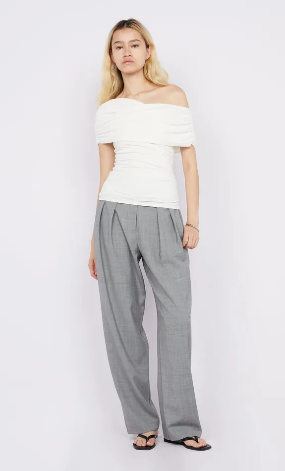 Bec Bridge Tops LARSEN DRAPE TOP Ivory 8211 Women