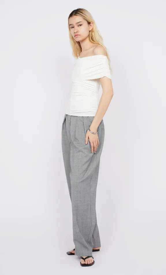 Bec Bridge Tops LARSEN DRAPE TOP Ivory 8211 Women