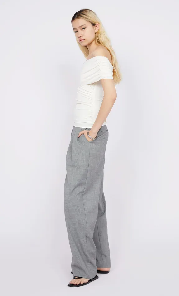 Bec Bridge Tops LARSEN DRAPE TOP Ivory 8211 Women