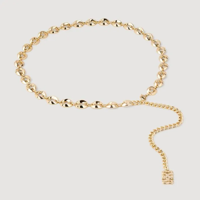 Belts Women SANDRO Chain Belt Gold