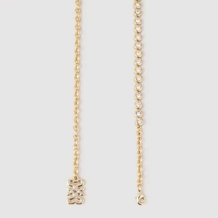 Belts Women SANDRO Rhinestone Jewellery Belt Gold