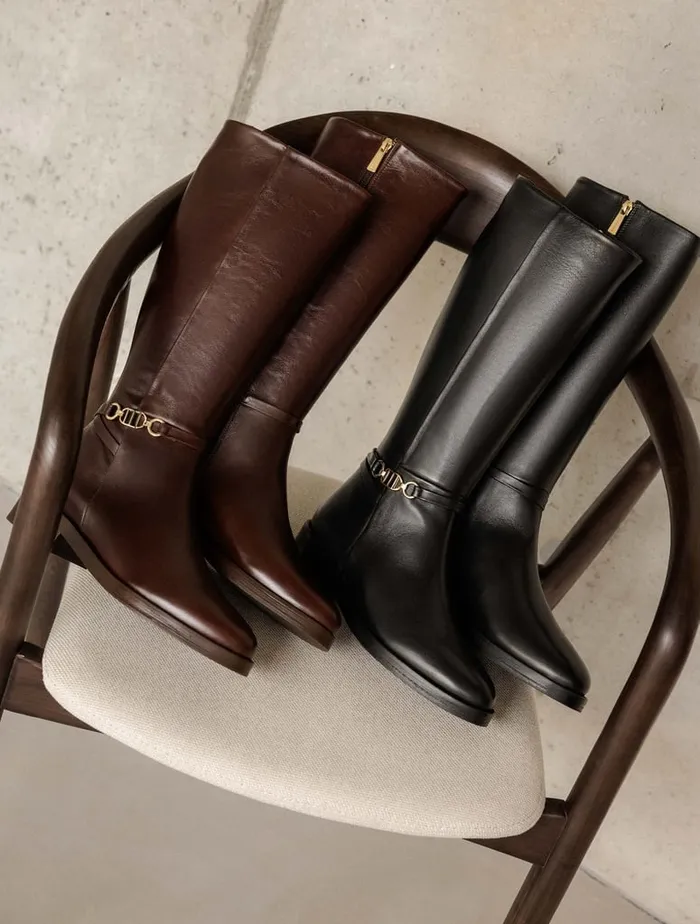 Bianca Irish Coffee Women Bobbies Knee High Boots