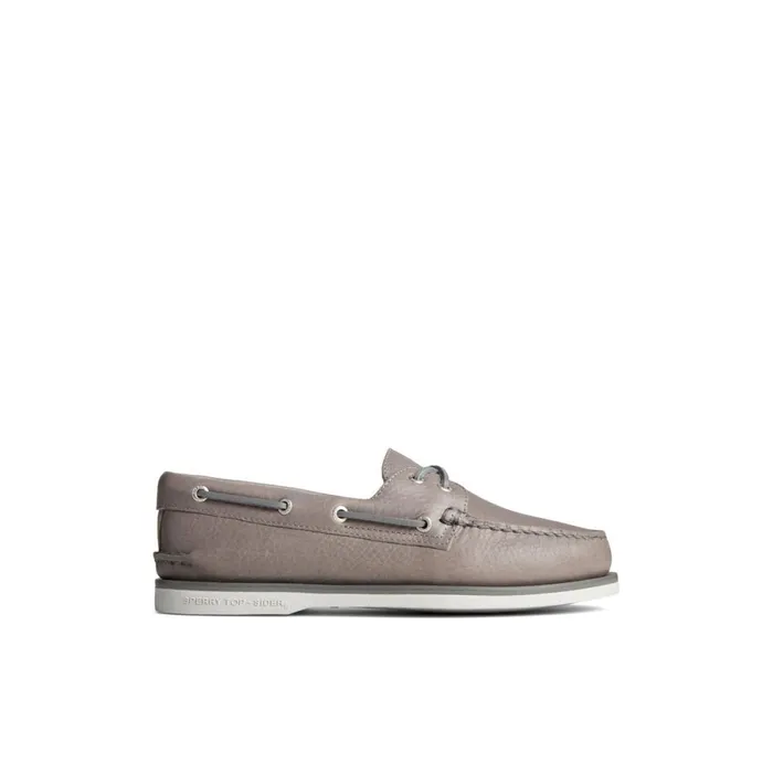 Boat Shoes Men Sperry Gold Cup Authentic Original Tumbled Boat Shoe Grey