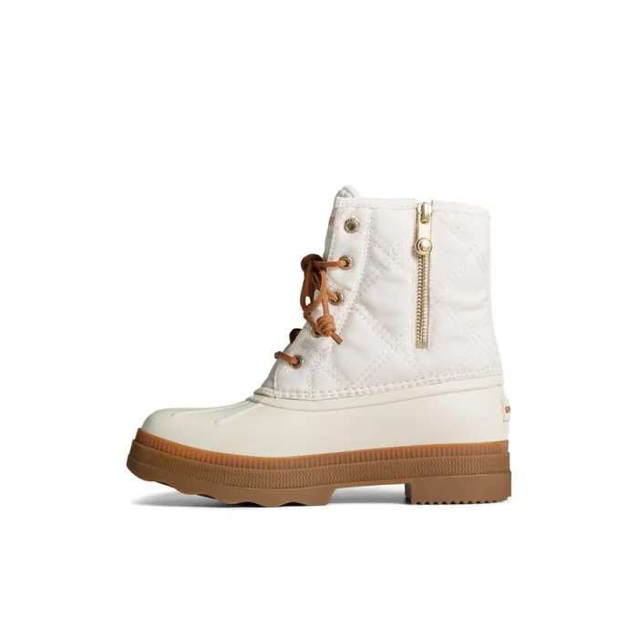 Boots Women Sperry Saltwater 20 Textile Duck Boot White