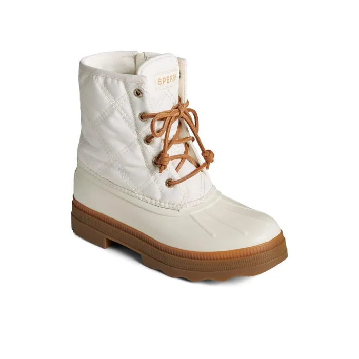 Boots Women Sperry Saltwater 20 Textile Duck Boot White