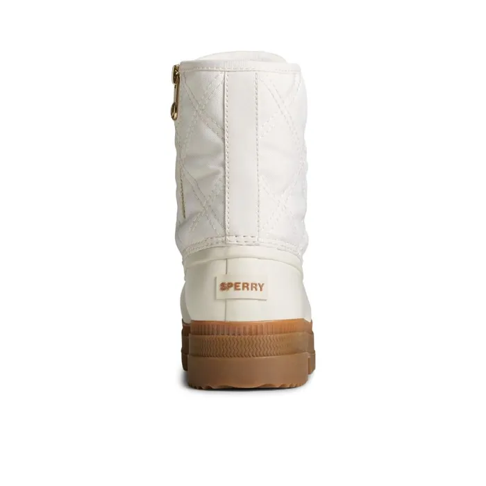 Boots Women Sperry Saltwater 20 Textile Duck Boot White