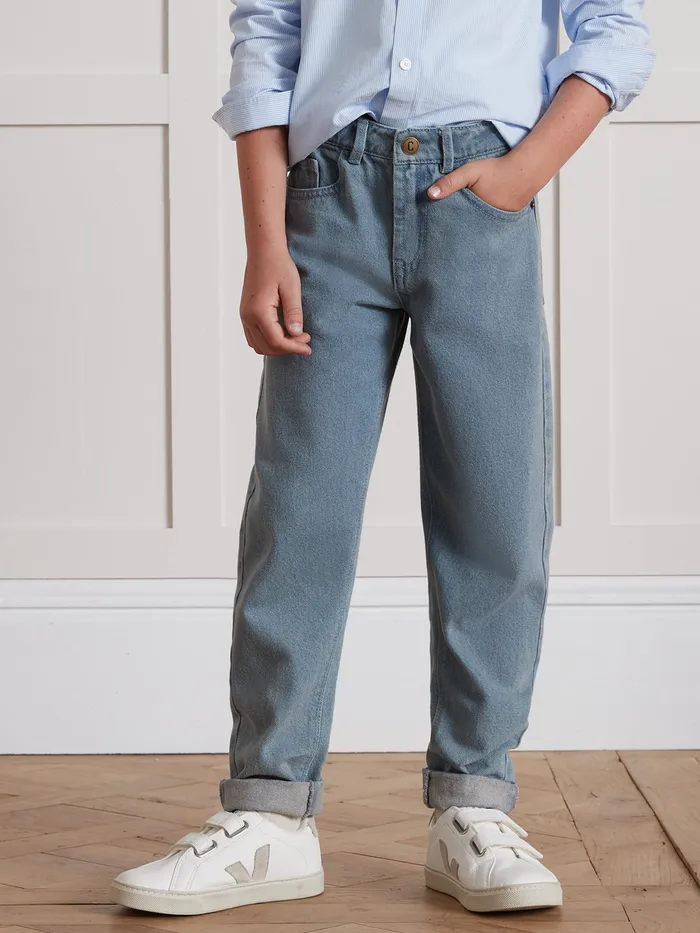 Boys Cyrillus Clothing Loose Jeans Denim Brut