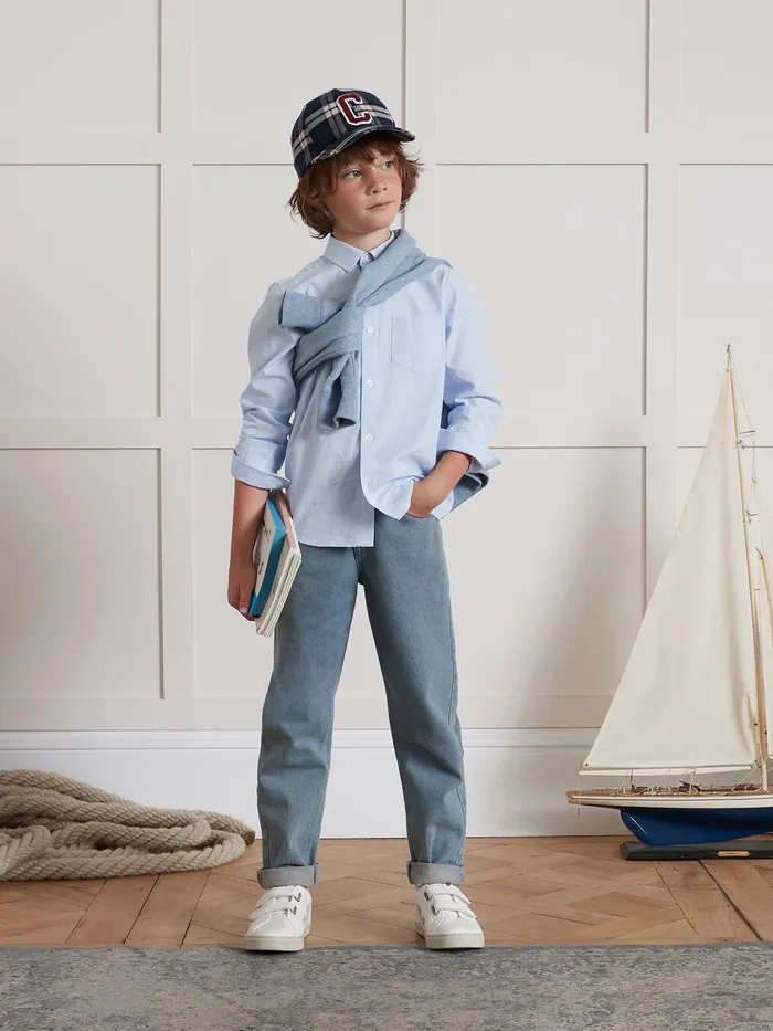 Boys Cyrillus Clothing Loose Jeans Denim Brut