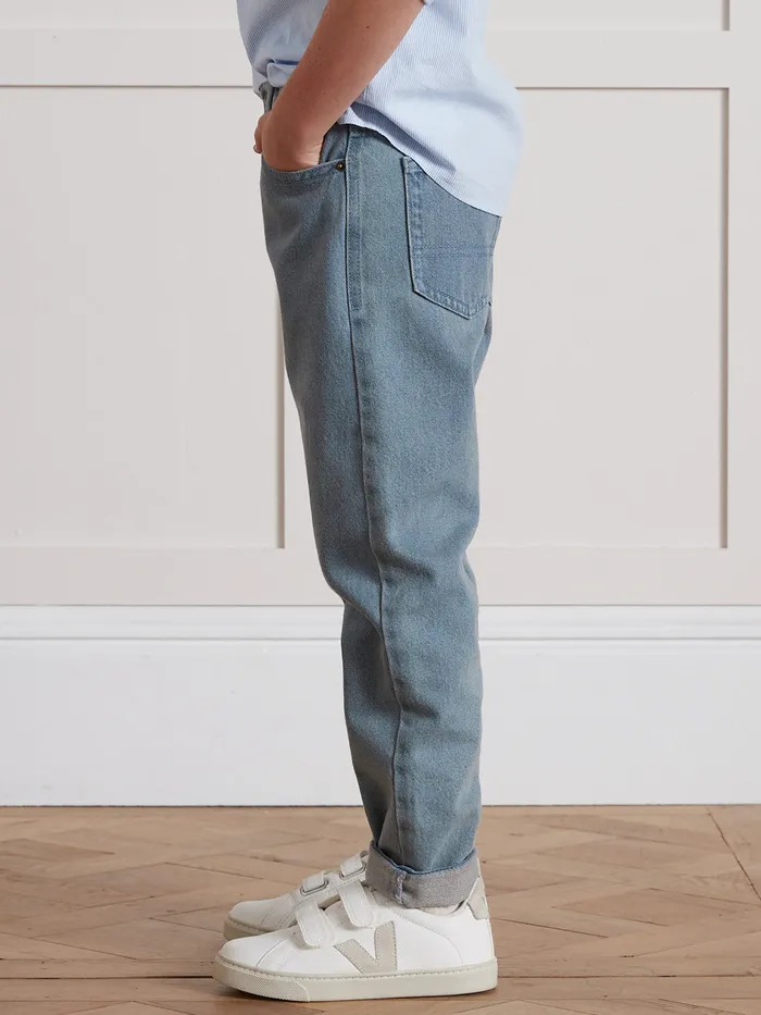 Boys Cyrillus Clothing Loose Jeans Denim Brut