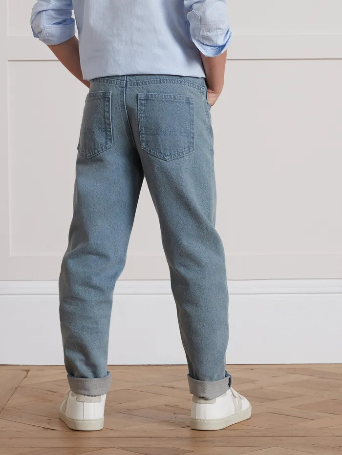 Boys Cyrillus Clothing Loose Jeans Denim Brut