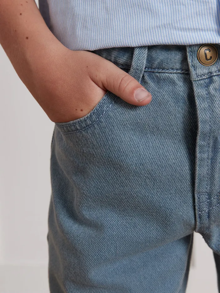 Boys Cyrillus Clothing Loose Jeans Denim Brut