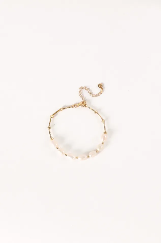 Bracelets Ren Pearl Bracelet 8211 Gold Gold 8211 petalandpup Women