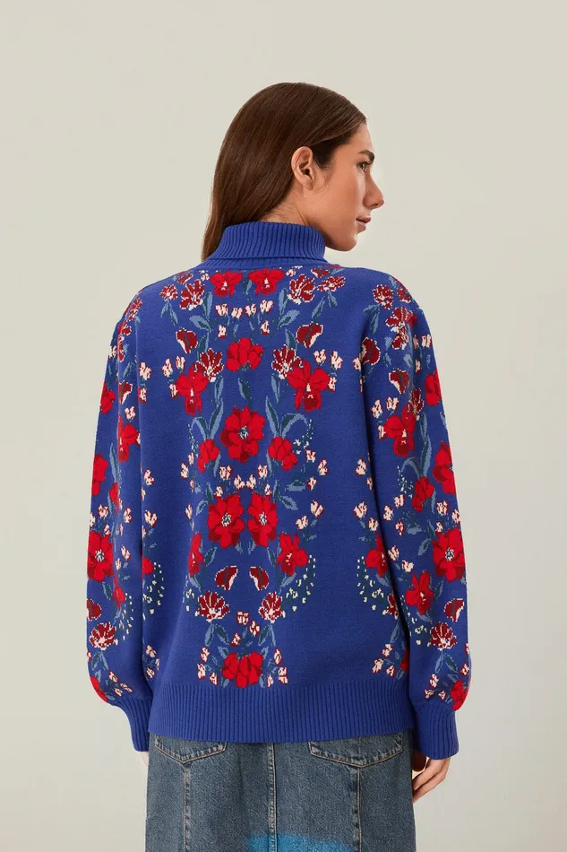 Butterflower Knit Sweater Women Farm Rio Sweaters and Sweatshirts