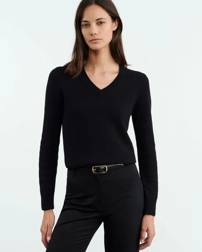 CAMELIA CASHMERE SWEATER Dark Navy Women Knits and Sweaters Nili Lotan