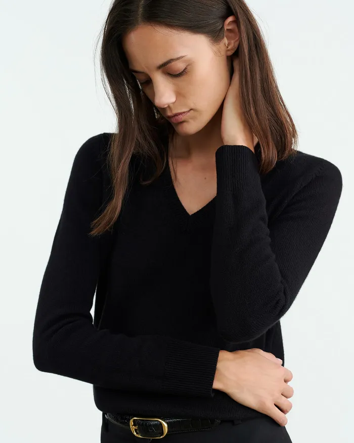 CAMELIA CASHMERE SWEATER Dark Navy Women Knits and Sweaters Nili Lotan