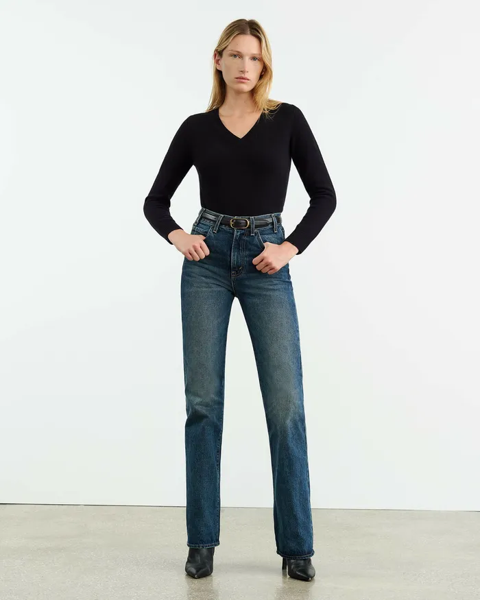CAMELIA CASHMERE SWEATER Dark Navy Women Knits and Sweaters Nili Lotan