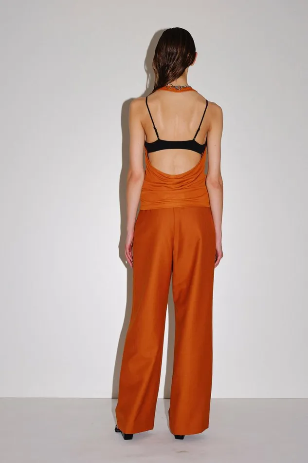 Camille 8211 Leather Brown Women Won Hundred Trousers
