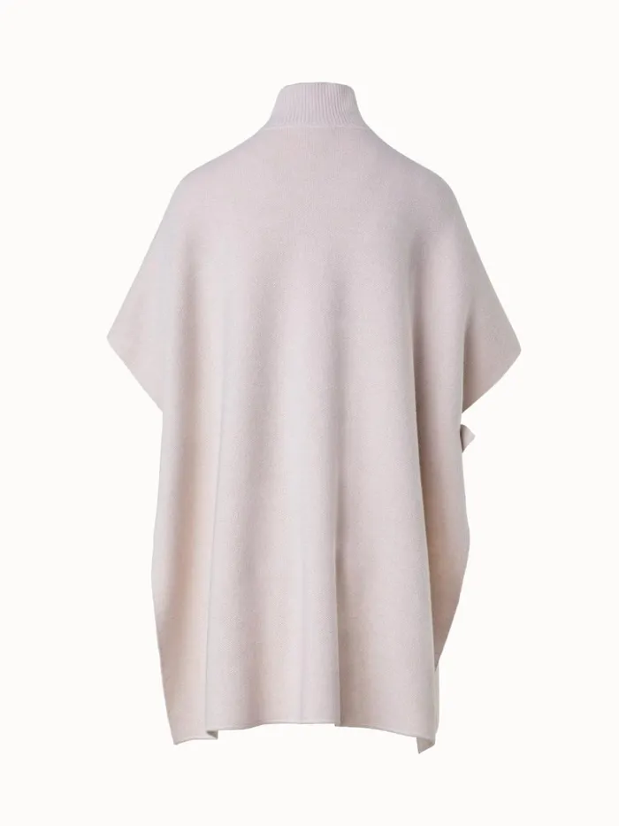 Cape In 100 Cashmere Piqu Greige Women Akris Knitwear