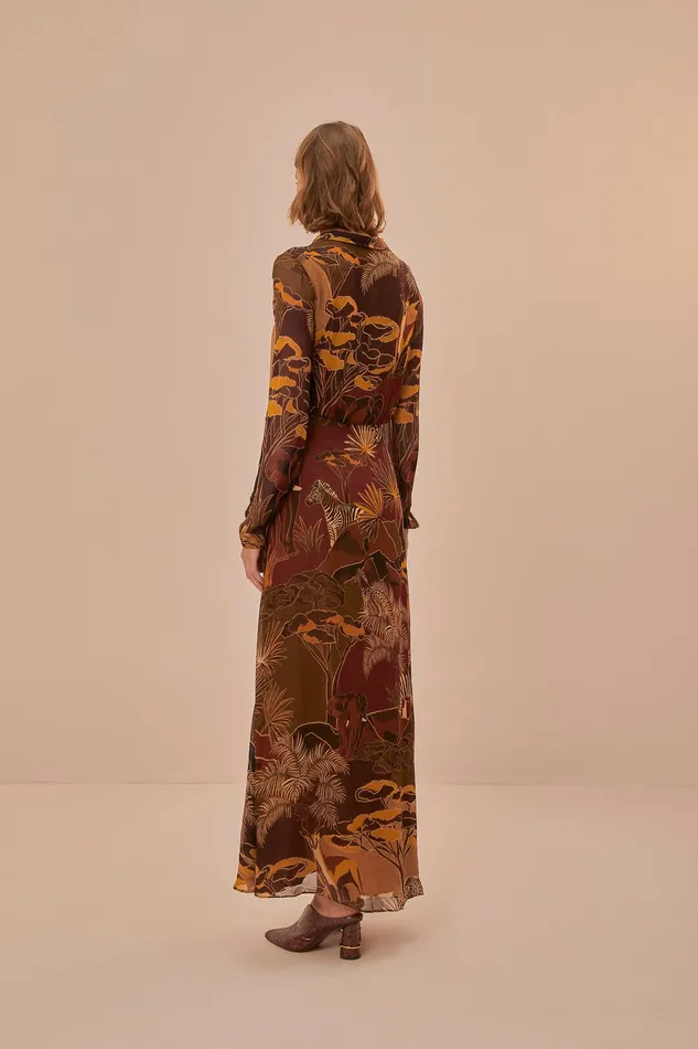 Caramel Savana Dream Maxi Dress Women Farm Rio Maxi Dresses