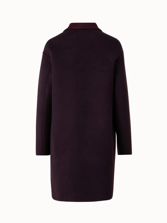 Cashmere DoubleFace Coat Blackberry Women Akris Coats