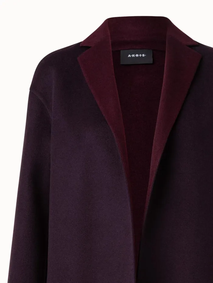 Cashmere DoubleFace Coat Blackberry Women Akris Coats