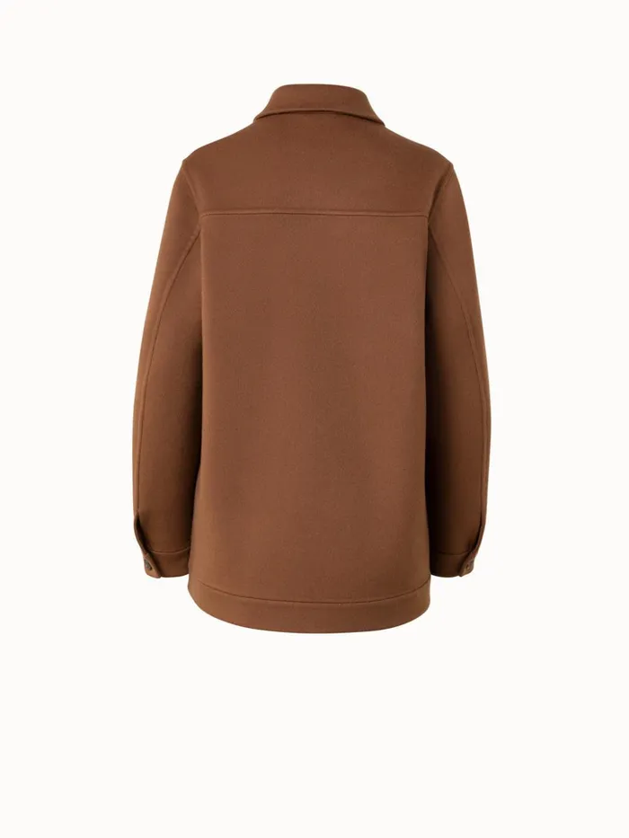 Cashmere DoubleFace Shirt Jacket Vicuna Women Akris Cashmere