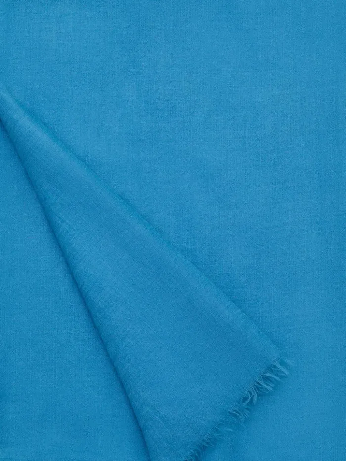 Cashmere Silk Scarf Light Denim Women Akris Cashmere