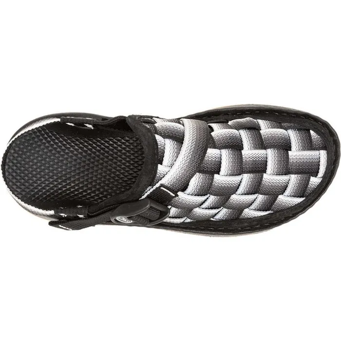 Chaco Canyon Woven Clog Fade Black and White Women Clogs and SlipOns