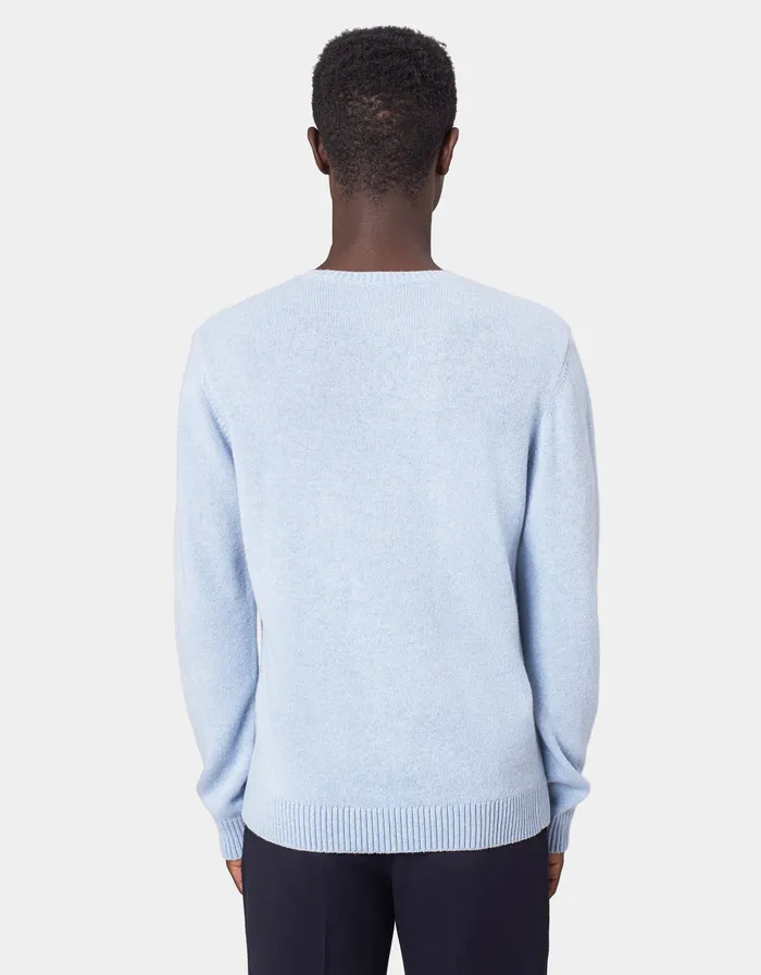 Classic Merino Wool Crew 8211 Lava Grey Men Knit Sweaters Colorfulstandard