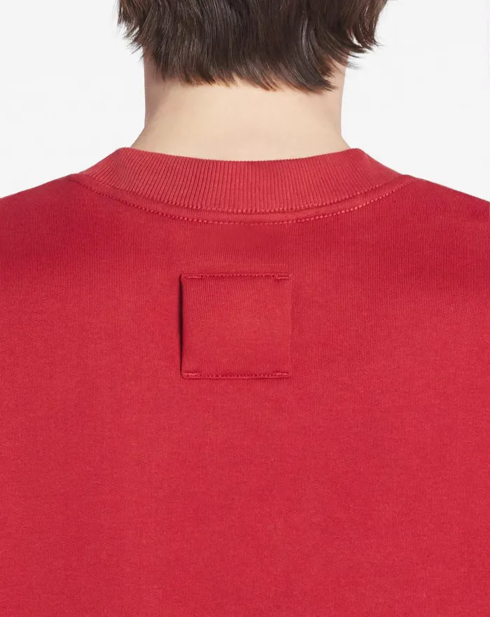 Classic Sweatshirt With An Archives Print Turkish Red Men Lanvin Knitwear and Sweatshirts