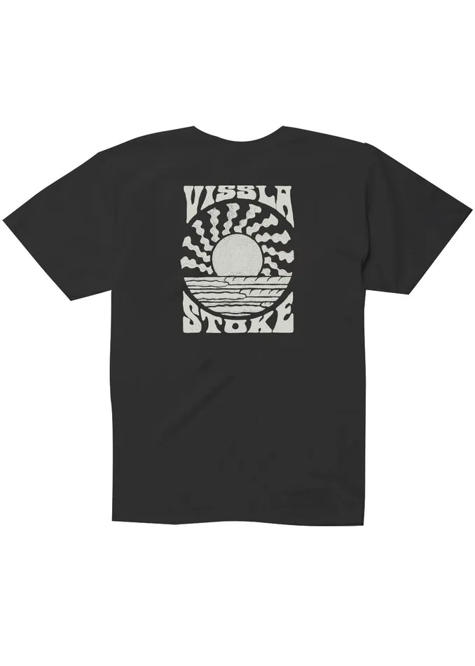 Clothing Vissla Youth Solar Spin Boys Tee Black