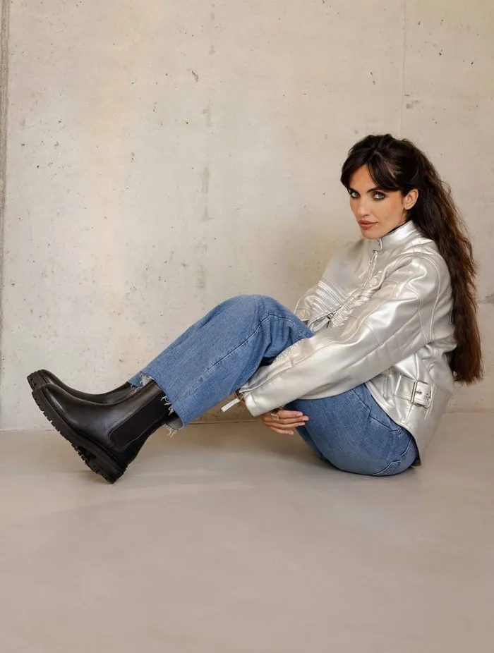 Clover Passion Black Women Bobbies Ankle Boots