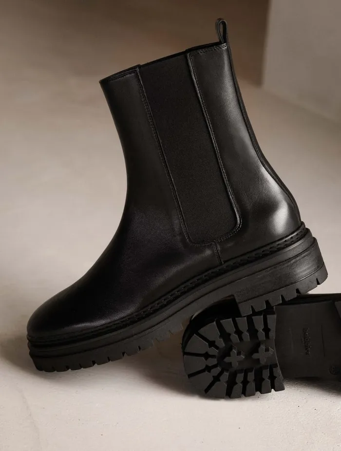 Clover Passion Black Women Bobbies Ankle Boots