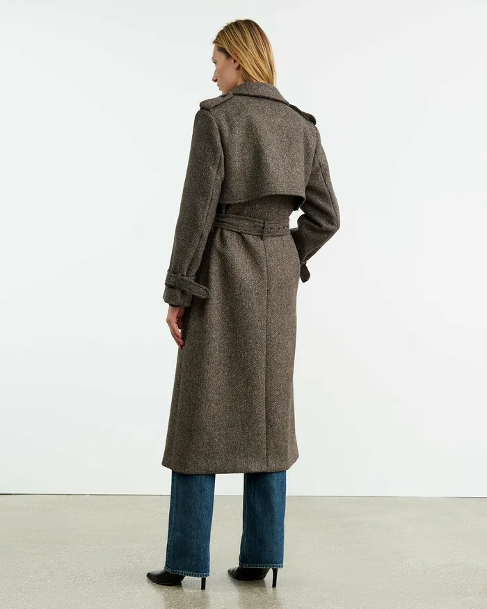 Coats and Outerwear ISABELLE TRENCH COAT Raven Donegal Nili Lotan Women