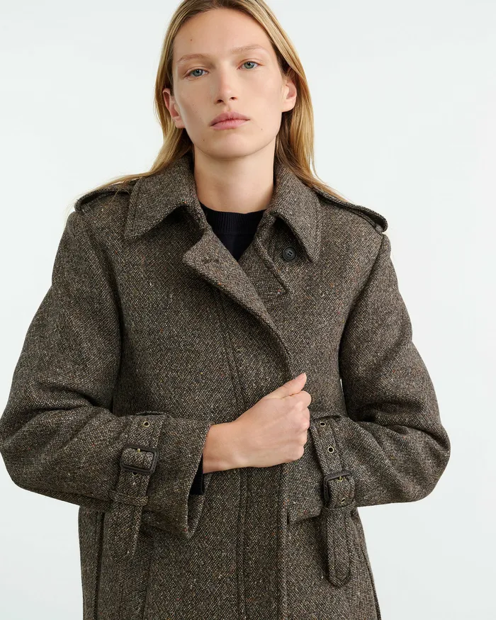Coats and Outerwear ISABELLE TRENCH COAT Raven Donegal Nili Lotan Women