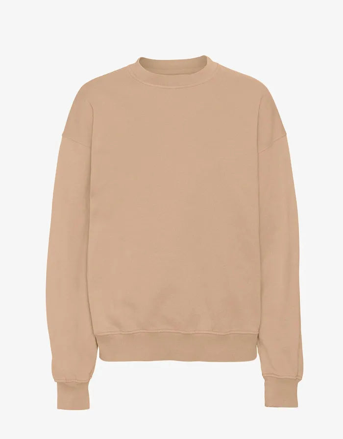 Colorfulstandard Crewneck Sweatshirts Women Organic Oversized Crew 8211 Honey Beige