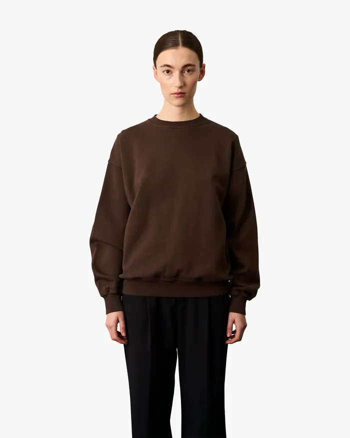 Colorfulstandard Crewneck Sweatshirts Women Organic Oversized Crew 8211 Honey Beige