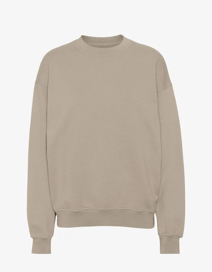 Colorfulstandard Organic Oversized Crew 8211 Oyster Grey Men Crewneck Sweatshirts