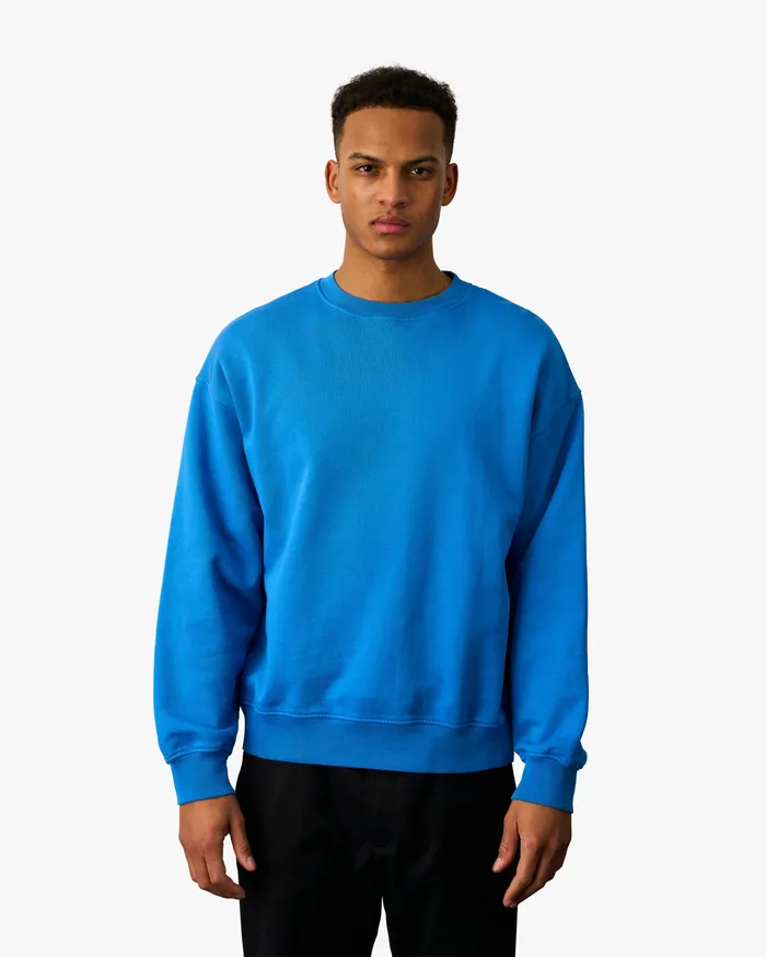Colorfulstandard Organic Oversized Crew 8211 Oyster Grey Men Crewneck Sweatshirts