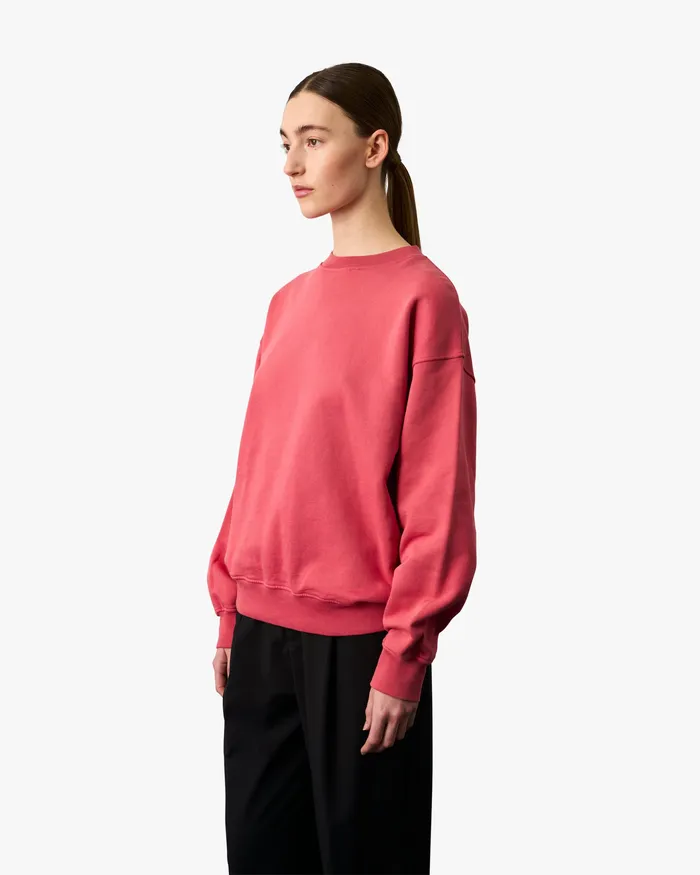 Colorfulstandard Organic Oversized Crew 8211 Storm Grey Women Crewneck Sweatshirts