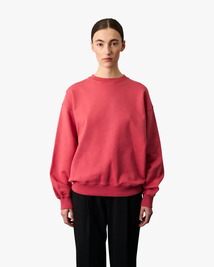 Colorfulstandard Organic Oversized Crew 8211 Storm Grey Women Crewneck Sweatshirts