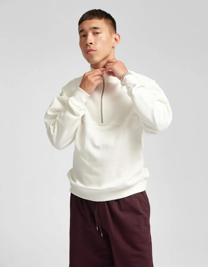 Colorfulstandard Quarter Zips Men Organic Quarter Zip 8211 Oxblood Red