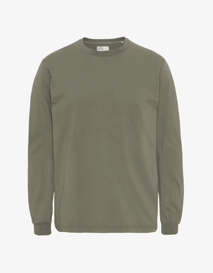 Colorfulstandard TShirts Women Oversized Organic LS TShirt 8211 Dusty Olive