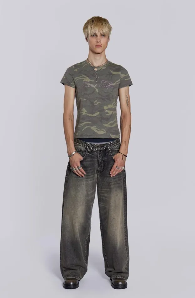 Colossus Jeans MenWomen Jaded London Stud Colossus Jeans