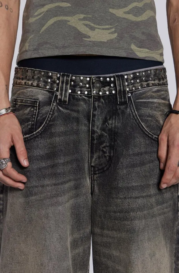 Colossus Jeans MenWomen Jaded London Stud Colossus Jeans