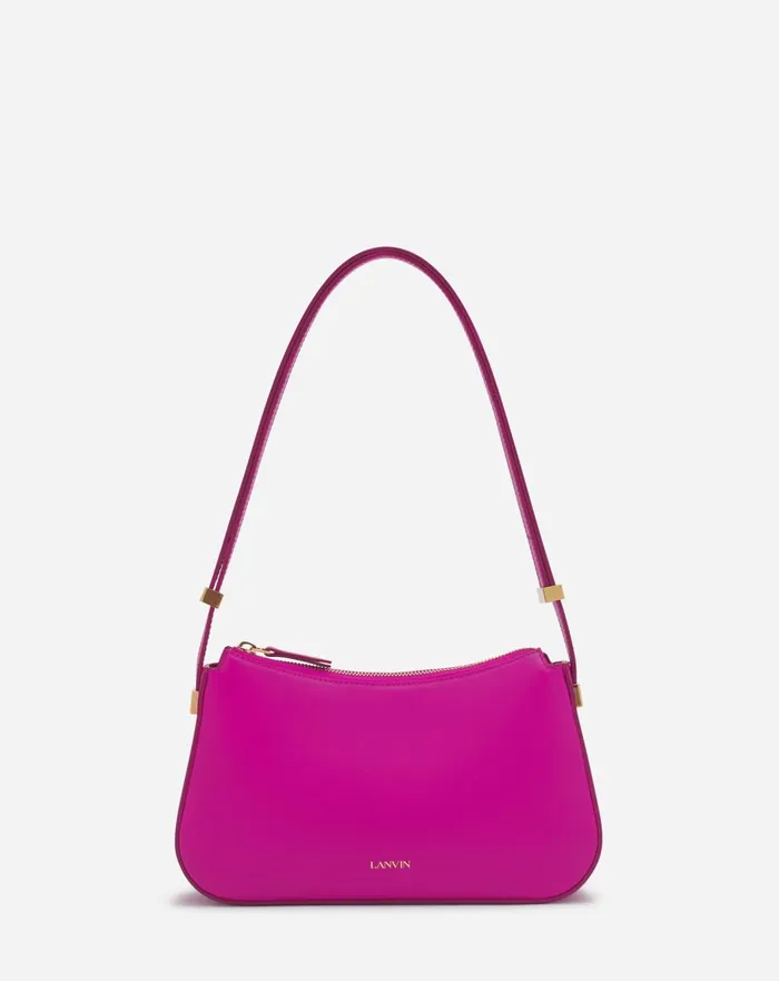 Concerto Baguette Leather Bag Fuchsia Women Lanvin Crossbody Bags and Shoulder Bags