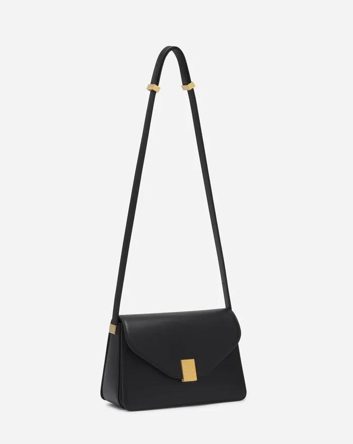 Concerto Leather Bag Black Women Lanvin Crossbody Bags and Shoulder Bags