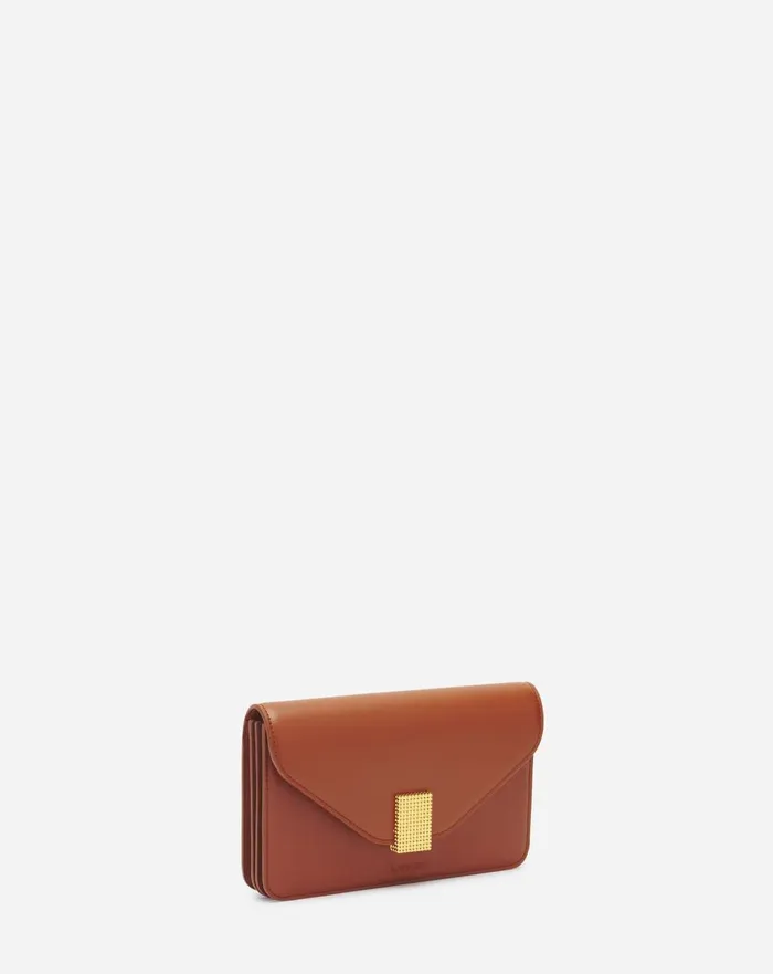 Concerto Leather Wallet Tan Women Lanvin Concerto